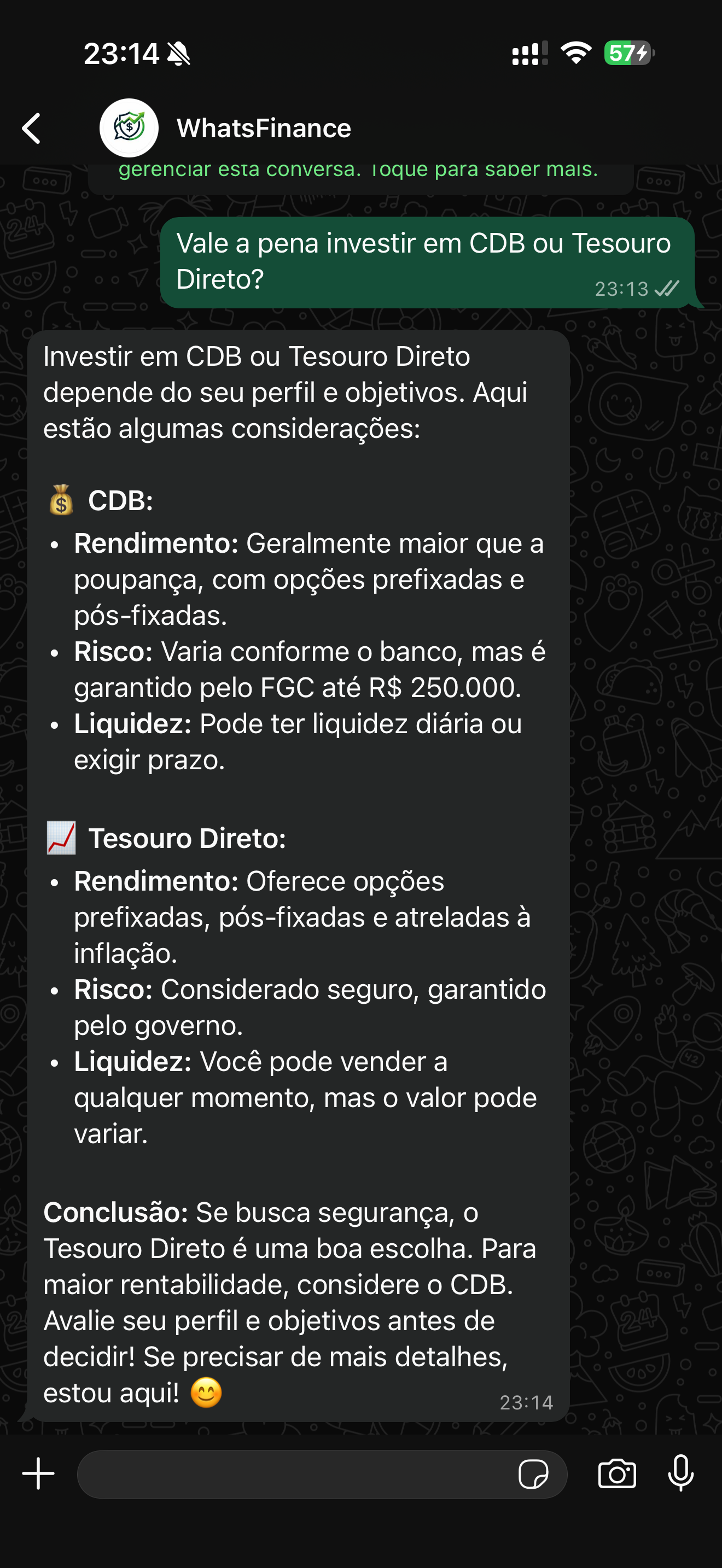 Lembretes de contas